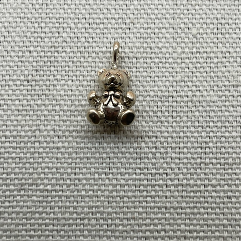 Sterling Silver Teddy Bear Necklace pendant